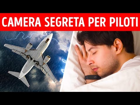 Il posto segreto dove dormono i piloti in aereo