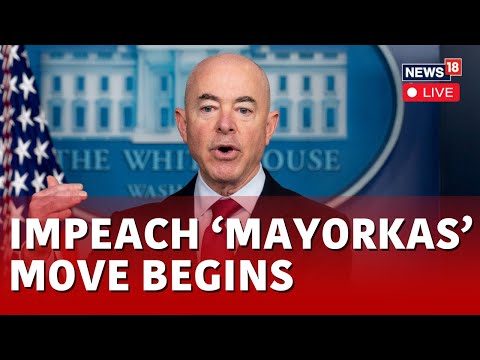 Homeland  Secretary On Security Mayorkas LIVE | House Panel Holds Impeachment Hearing For Mayorkas