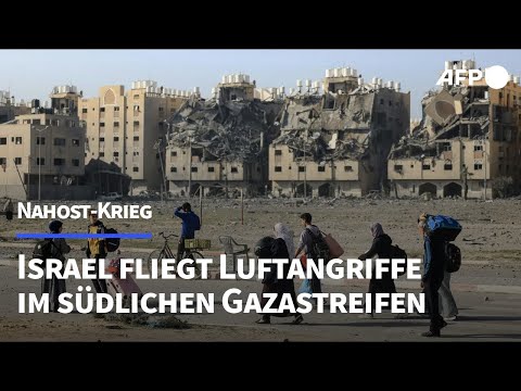 Israelische Armee fliegt Luftangriffe im s&uuml;dlichen Gazastreifen | AFP