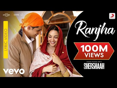 Ranjha - Lyric Video|Shershaah|Sidharth-Kiara|B Praak|Jasleen Royal|Anvita Dutt