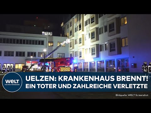 UELZEN: Krankenhaus brennt! Ein Toter und zahlreiche Verletzte bei Feuer - Brandursache noch unklar