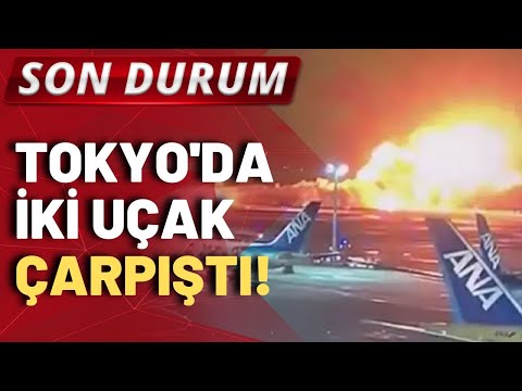 SON DURUM! Tokyo'da iki u&ccedil;ak &ccedil;arpıştı!