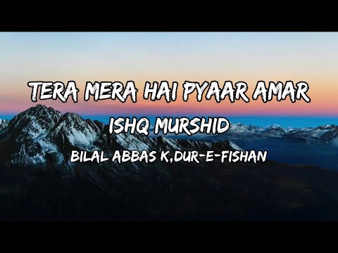 Tera Mera hai Pyaar Amaar | Ishq Murshid [OST] | Bilal abbas |Dur-E-Fishan (Lyrics Officiall)