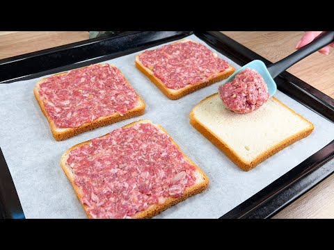 💯 Do you have bread and ground beef? Top 3 of the best recipes ❗️❗️