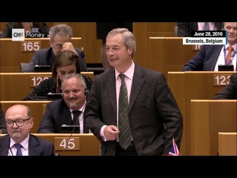 Brexit leader booed at EU parliament