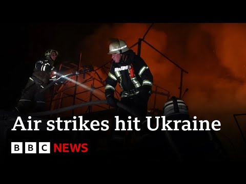 Ukraine war: Wave of Russian air strikes reported across the country | BBC News