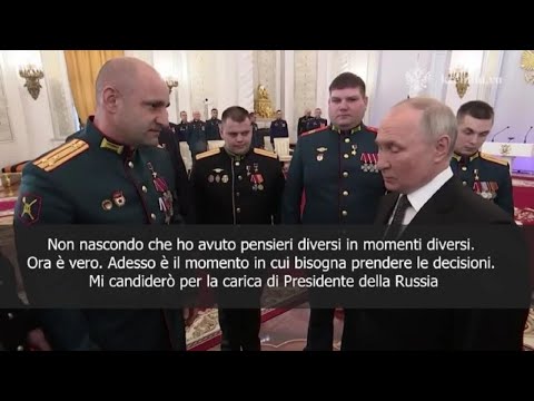 Putin annuncia la sua candidatura alle elezioni in Russia