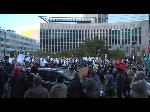 More than a thousand protested near Biden's event in Minneapolis