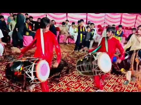 Amazing Dhol Dance 3 Boys Playing Dhol Beautifully 03441181365 