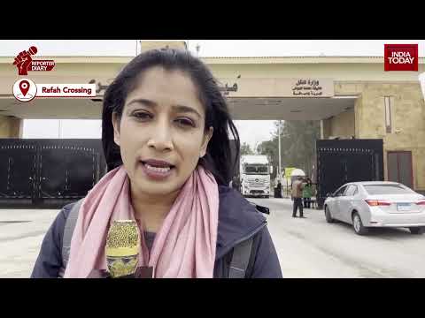 Watch Geeta Mohan Ground Report From Egypt's Rafah Border, Humanitarian Aid For Gaza Pours In