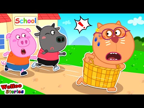 Oh No! My Clothes Are Gone - First Day of School of Kat ⭐️ Funny Cartoon For Kids 