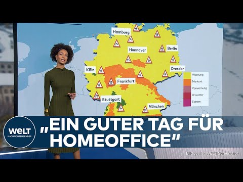 WINTEREINBRUCH IN DEUTSCHLAND: &amp;bdquo;Ein guter Tag f&amp;uuml;r Homeoffice&amp;ldquo; -  So wird das Wetter