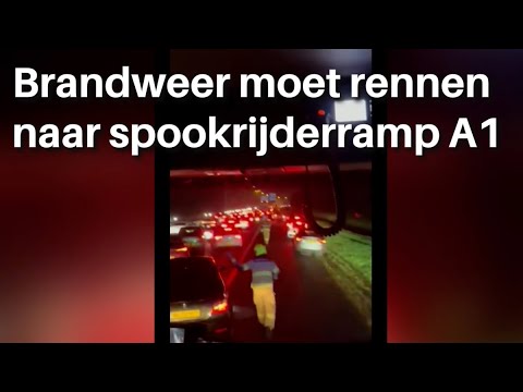 Bizarre situatie: brandweer moet rennen naar spookrijderramp&nbsp;A1