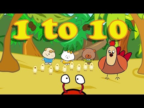 Counting 1-10 Song | Number Songs for Children | The Singing Walrus