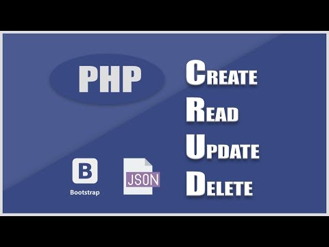 Simple CRUD application with PHP and JSON