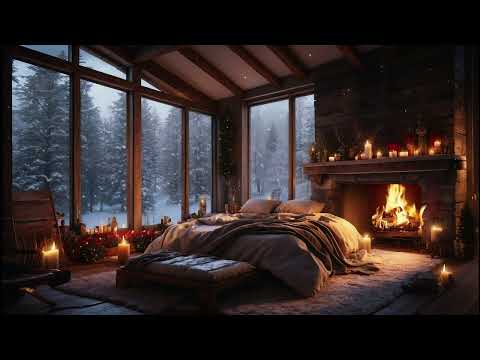 Dreamy Winter Wonderland - Cozy Fireplace and Christmas Ambience - ASMR