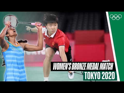 PV Sindhu 🆚 He Bingjiao | Women's badminton bronze medal match 🥉🏸 | Tokyo 2020