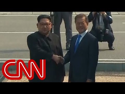 Watch Kim Jong Un cross the line at DMZ