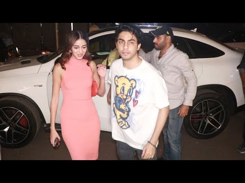 Aryan Khan Along With GF Ananya Pandey Arrives For Romantic Dinner Date On Ananya's Birthday