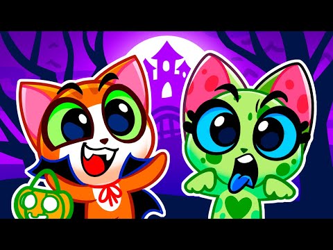 Trick or Treat Halloween Song for Kids Stories by Purr Purr 😻