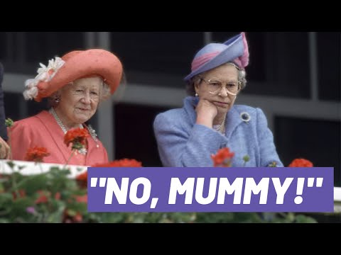 Queen Elizabeth talks to her mum