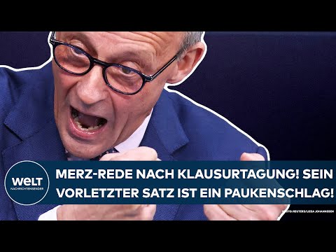 FRIEDRICH MERZ: Rede nach Klausurtagung in Heidelberg! Der vorletzte Satz vom CDU-Chef ist gnadenlos