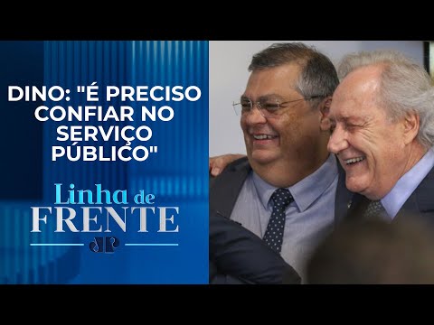 Dino e Lewandowski se re&uacute;nem para transi&ccedil;&atilde;o do Min. da Justi&ccedil;a em Bras&iacute;lia | LINHA DE FRENTE