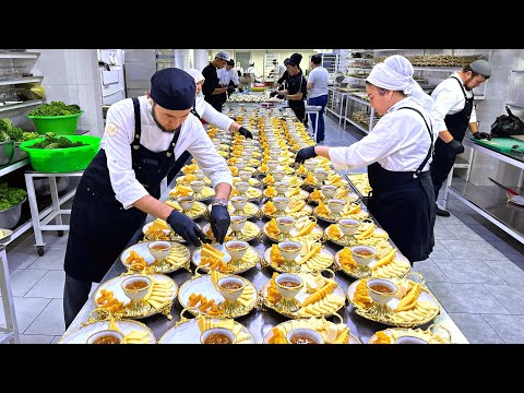 Big UZBEK Wedding CEREMONY for 550 People | Decoration Techniques from Master CHEFS