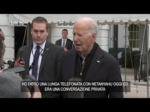 Biden dopo telefonata con Netanyahu: &laquo;Non ho chiesto il cessate il fuoco&raquo;