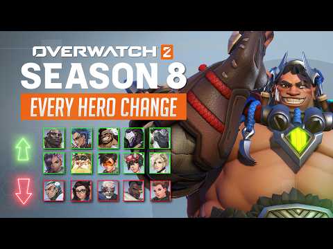 Overwatch 2 - EVERY HERO CHANGE for Season 8