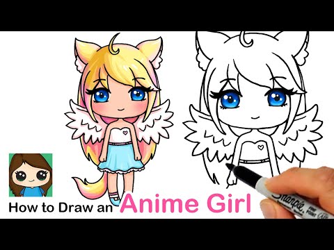 How to Draw an Anime Cute Girl Easy | Gacha Life Inspired