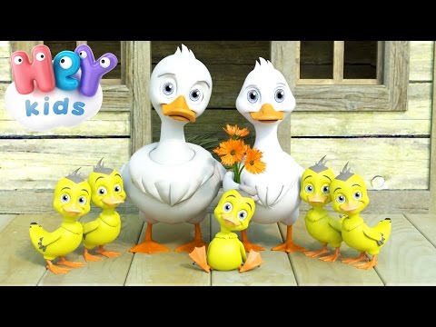 Five Little Ducks Went Out One Day - Nursery Rhymes by HeyKids