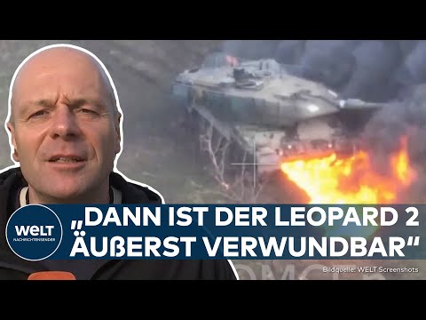 PUTINS KRIEG: Neuester Leo 2 A6 brennt! Russische Kriegsblogger posten Video von zerst&ouml;rtem Leopard2