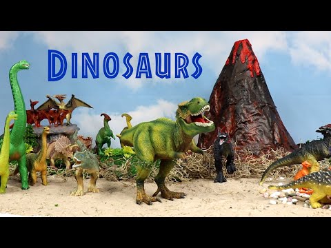 Discover Dinosaurs | Diorama Kid&rsquo;s Craft with an Erupting Paper Mache Volcano!