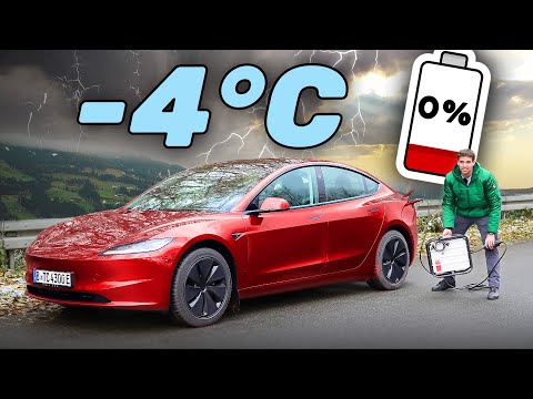 K&auml;lte ist ein Problem! Tesla Model 3 (2024)