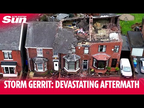 STORM GERRIT: Roofs ripped off &amp; cars destroyed