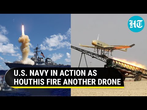 Houthi Rebels Strike Again With Drone Attack; Watch Response Of U.S. Destroyer In Red Sea