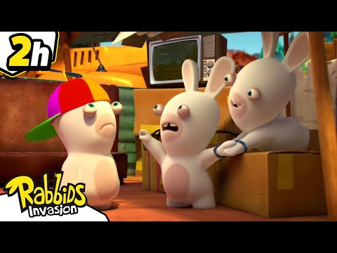 &iexcl;Conoce al mejor amigo de los Rabbids!| Rabbids La Invasi&oacute;n|Nueva compilaci&oacute;n 2H |Cartoon para ni&ntilde;os