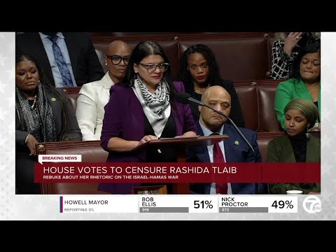 House votes to censure Rep. Rashida Tlaib