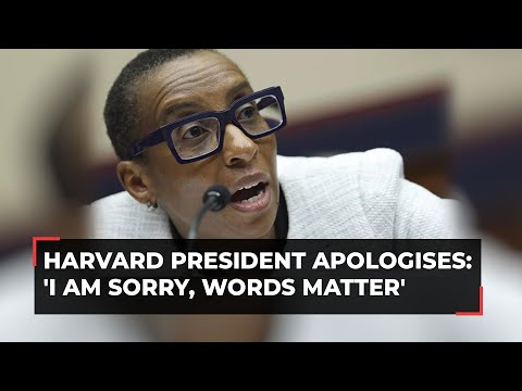 Harvard president apologises for Congressional testimony on antisemitism: 'I am sorry, words matter'