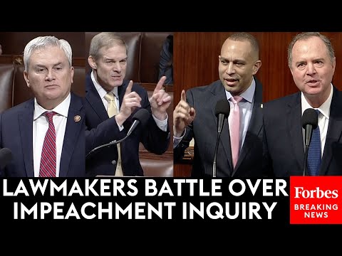 BREAKING NEWS: Republicans &amp; Democrats Trade Insults During Intense Biden Impeachment Inquiry Debate