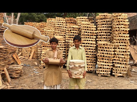 Process of Making Rolling Board And Pin | Creative Wood Working Idea | Cheap Woodworking