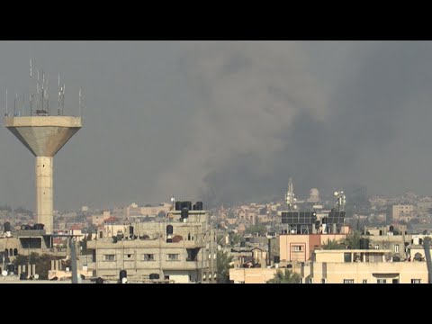 Smoke rises in Khan Yunis after Israeli strike | AFP