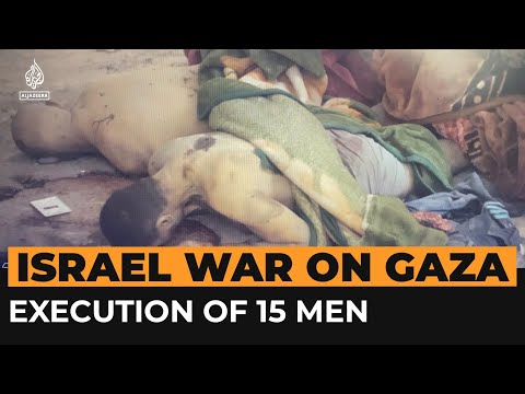 Video shows aftermath of a summary execution of 15 men in a Gaza apartment | Al Jazeera Newsfeed