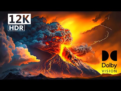 EXPLOSIVE COLORS | 12K ULTRA HD HDR (LAVA IN 120 FPS)