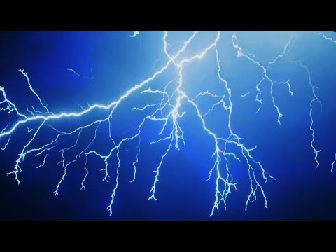 Heavy Lightning And Thunderstorm With Rain And Lightning strikes Sounds