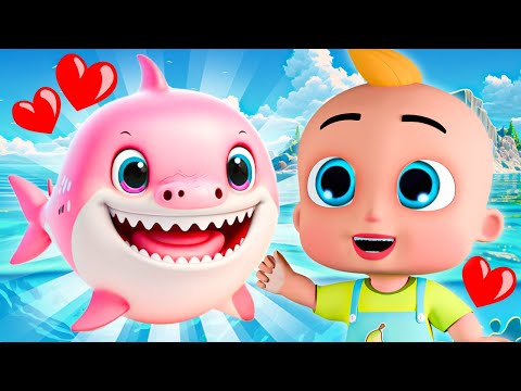 Five Little Sharks | Baby Shark Doo Doo Doo | Baby Songs for Kids | Nursery Rhymes &amp; Kids Songs