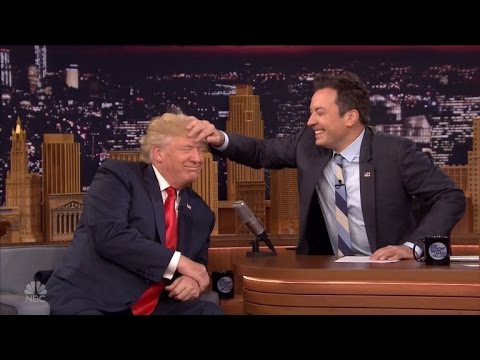 Watch Jimmy Fallon Dare To Mess Up Donald Trump's Hair