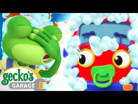 Baby Truck's TOO Clean?!｜Gecko's Garage｜Funny Cartoon For Kids｜Learning Videos For Toddlers