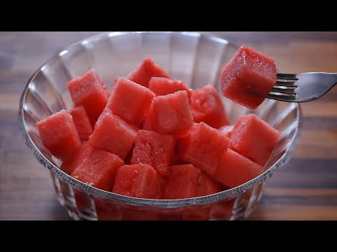 How to Cut a Watermelon into Cubes